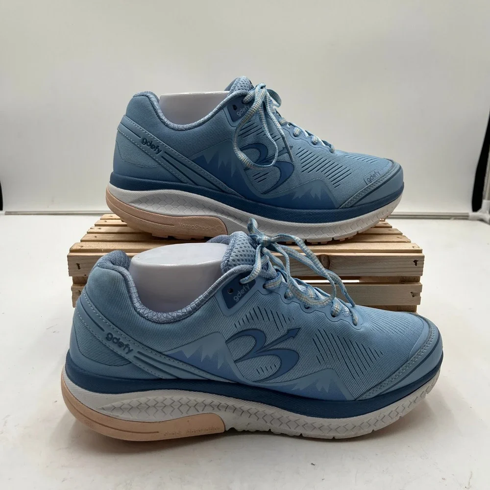 Gdefy Walking Shoes Ion VersoShock Orthotic Blue Womens 9